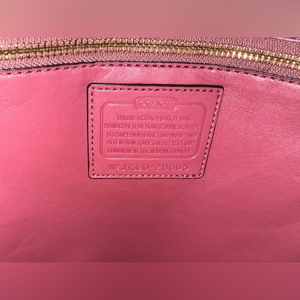 Coach Madison Python Embossed Tote / Blush Pink - image 8